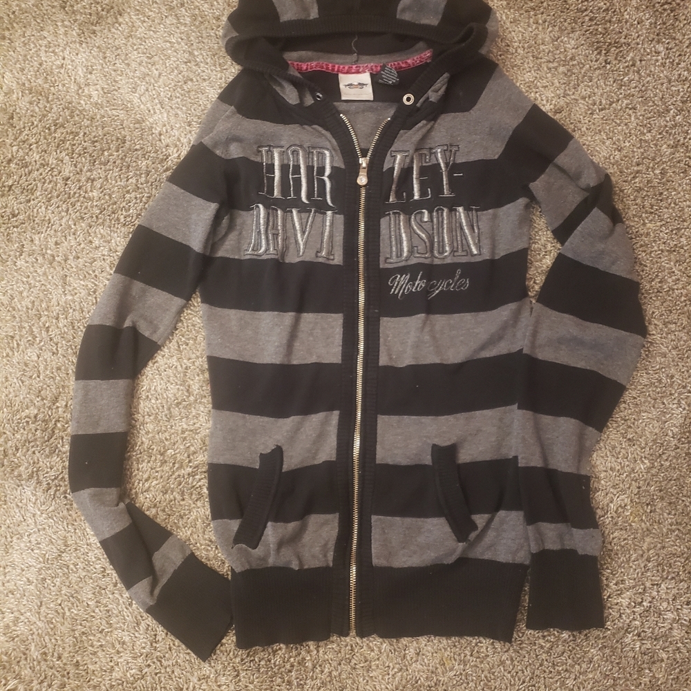 Women's Harley-Davidson Zip up Hoodie Sweater Jacket size S